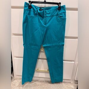 The Limited Teal Ankle Jeans